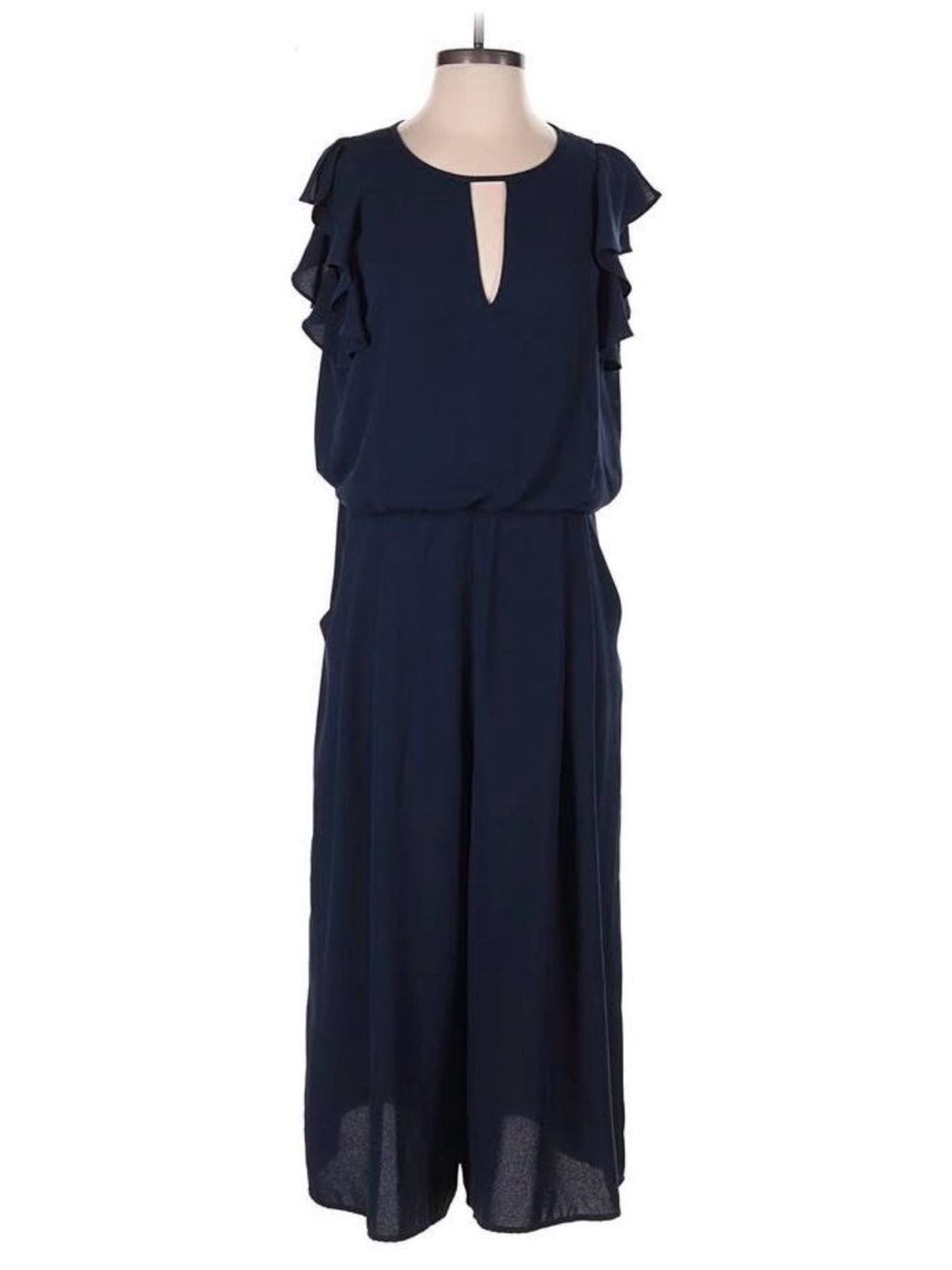 Eliza J Wide-Leg Jumpsuit, navy